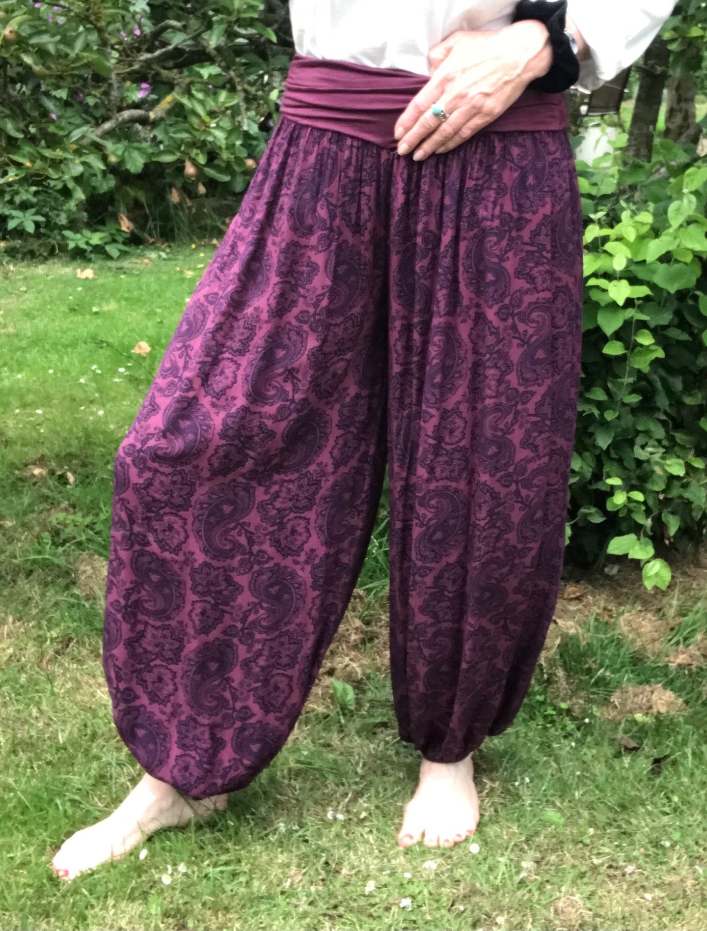 Harem Trousers Ali Baba Trousers Yoga Pants Pilates Pants- Paisley – Pretty  Special Tewkesbury