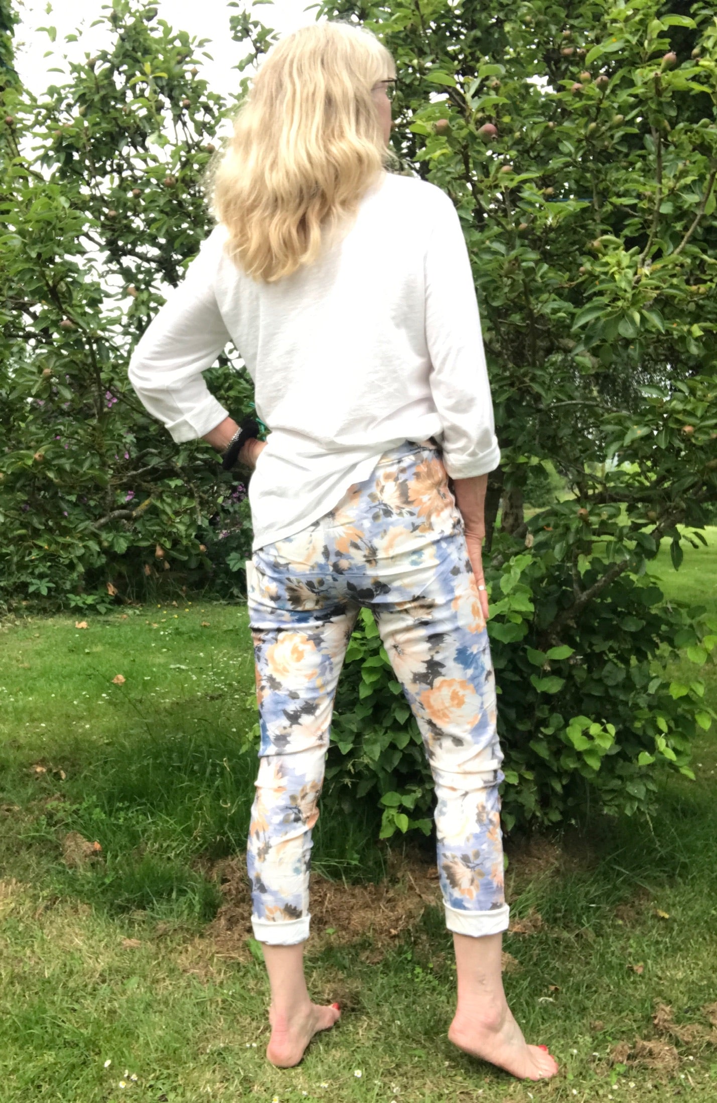 Floral Magic Trousers - Blue