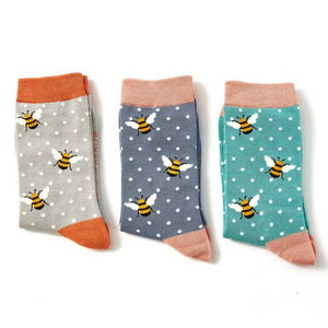 Bamboo Socks in Boxes - Miss Sparrow - Bumble Bee
