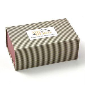 Three pairs of super soft Bamboo Socks in a fabulous gift box. Mr Heron - Stripes – fits shoe size 8-11 54% Bamboo 22% Cotton 16% Polyester 6% Nylon 2% Elastane