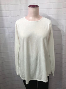 Basic Long Sleeved T-Shirt - Soft White