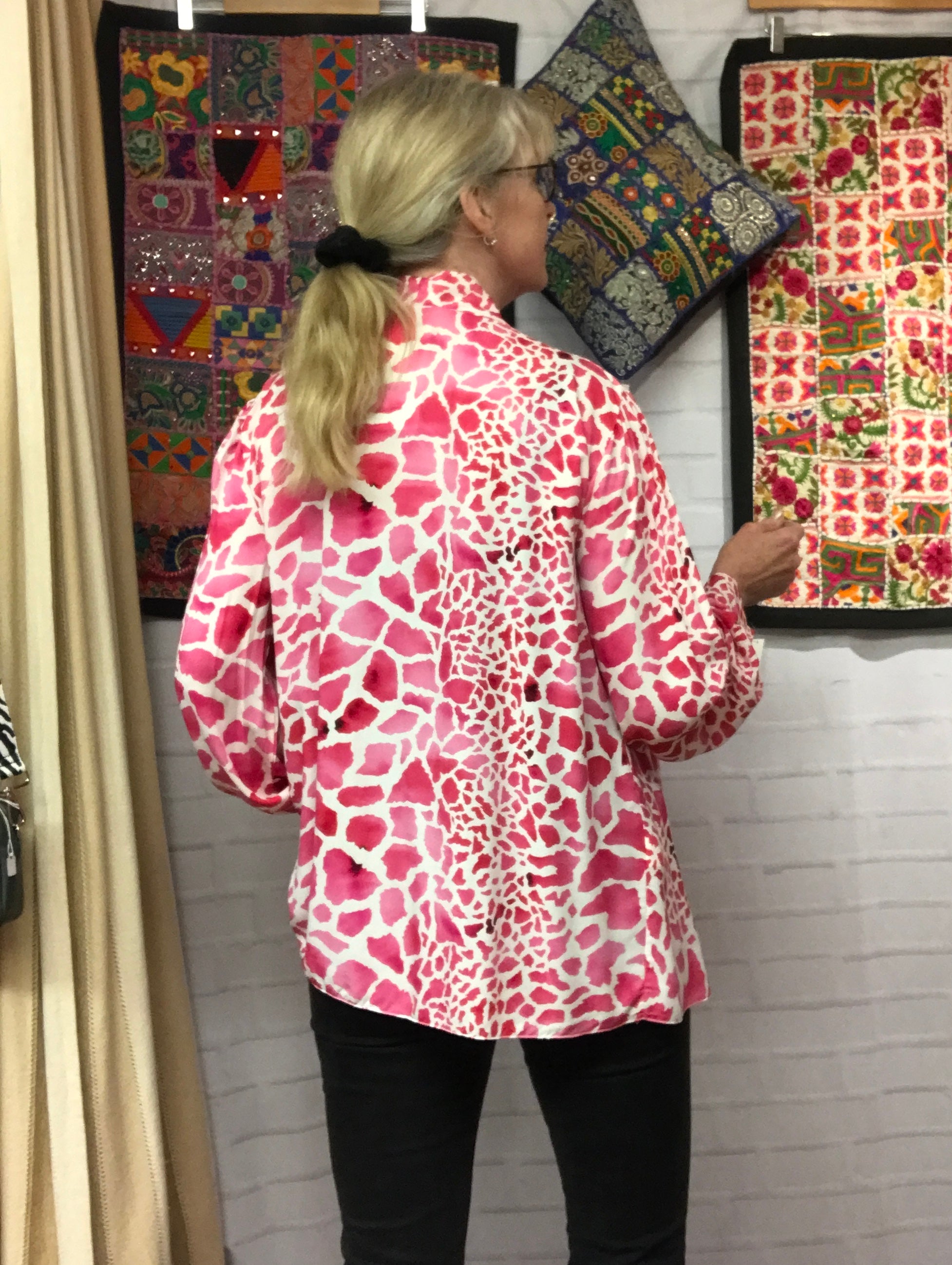 Made in Italy Giraffe Print Swing Tunic